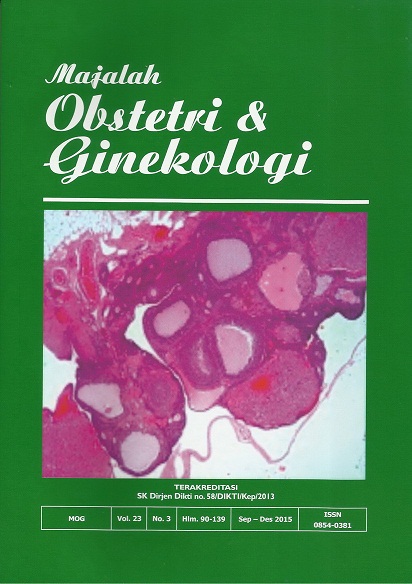 Majalah Obstetri & Ginekologi Vol 23 No.3 September - Desember 2015