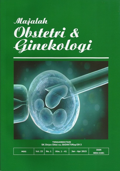 Majalah obstetri & ginekologi Vol.23 No.1 Januari - April 2015