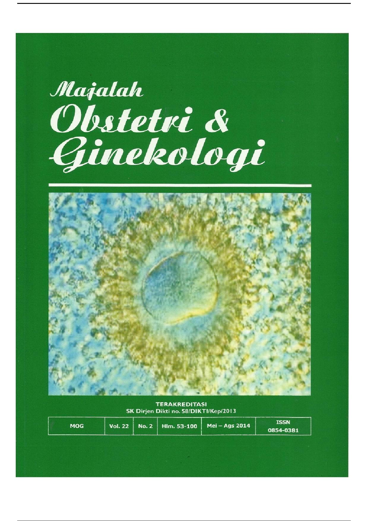 Majalah obstetri dan ginekologi Vol.22 No.2 Mei - Agustus 2014