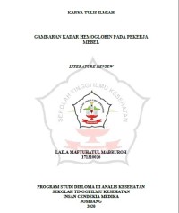 Gambaran Kadar Hemoglobin Pada Pekerja Mebel: Literatur Review = Description Of Hemoglobin Levels In Furniture Workers: Literature Review