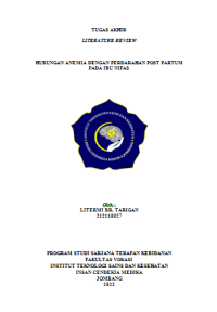 HUBUNGAN ANEMIA DENGAN PERDARAHAN POST PARTUM 
PADA IBU NIFAS