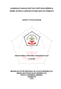 Gambaran Kadar SGOT dan SGPT pada Pekerja Mebel di Kecamatan Jombang