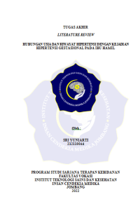 HUBUNGAN USIA DAN RIWAYAT HIPERTENSI DENGAN KEJADIAN HIPERTENSI GESTASIONAL PADA IBU HAMIL