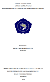 ASUHAN KEPERAWATAN PADA PASIEN HIPERTENSI DI RUANG NAKULA RUMAH SAKIT UMUM DAERAH JOMBANG
