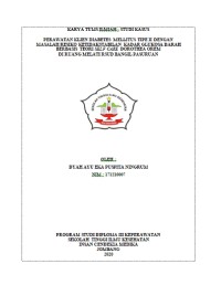 PERAWATAN KLIEN DIABETES MELLITUS TIPE II DENGAN
MASALAH RESIKO KETIDAKSTABILAN KADAR GLUKOSA DARAH
BERBASIS TEORI SELF CARE DOROTHEA OREM
DI RUANG MELATI RSUD BANGIL PASURUAN