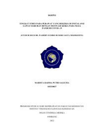 TINGKAT STRES PADA PERAWAT YANG BEKERJA DI INSTANSI GAWAT DARURAT DENGAN MOTIVASI KERJA PADA MASA PANDEMI COVID-19 STUDI DI DR. RSUD WAHIDIN SUDIRO HUSODO KOTA MOJOKERTO