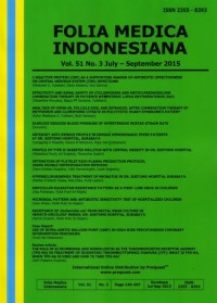 Folia Medica Indonesiana Vol 51 No.3 Juli - September 2015