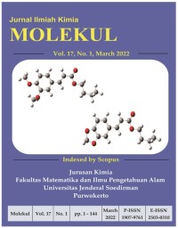 Jurnal Ilmiah Kimia Molekul Volume 17 Nomor 1 2022