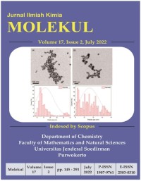 Jurnal Ilmiah Kimia Molekul Volume 17 Nomor 2 2022