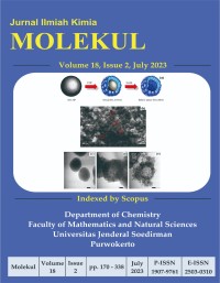 Jurnal Ilmiah Kimia Molekul Volume 18 Nomor 2 2023